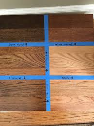 Floor Stain Samples Minwax Dark Walnut English Chestnut