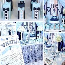 We decided it would be fun to have cards for the guests to write their wishes for the baby. Blue And Silver Little Man S First Celebration Baby Shower Ideas 4u