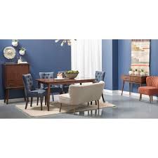 Rc willey is a furniture store that sells sofas, bedroom sets, dining tables and more. Draper Mid Century Modern Dining Set W Channeled Banquette Pulaski Furniture Furniture Cart