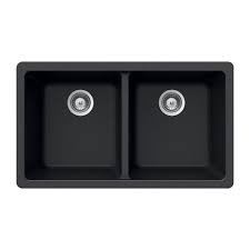 Check spelling or type a new query. Houzer Quartztone Undermount Granite Composite 33 In Double Bowl Kitchen Sink In Midnite M 200u Midnite The Home Depot Double Basin Kitchen Sink Double Bowl Kitchen Sink Double Bowl Undermount Kitchen Sink