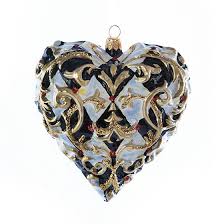 They before ornaments or vessels can be blown, small filigree canes* with white or variously coloured. Mackenzie Childs Glass Ornament Golden Hour Filigree Heart