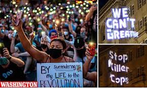 Pentagon moves troops to dc, ucla 'troubled' by police using stadium as 'field jail'. Capitol Police Kneel Before Protesters In Dc As George Floyd Protests Continue Nationwide Daily Mail Online