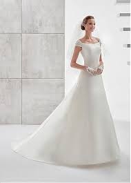 Gorgeous Satin Square Neckline A Line Wedding Dresses With Beadings Ball Gown Wedding Dress Online Wedding Dress Inexpensive Wedding Gown