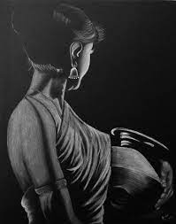 Rupa S Colorbook Rupa S Gallery Art Gallery 1 Min How To Videos Charcoal Art Black Paper Drawing Abstract Pencil Drawings
