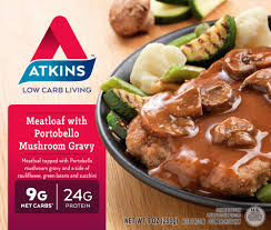 The vegetables you can eat on the atkins diet may depend on the form you're following and the phase you're in. Atkins Meatloaf With Portobello Mushroom Gravy 9 Oz Kroger