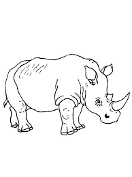 Coloring pages for kids rhino coloring pages. Rhino Coloring Page 1001coloring Com