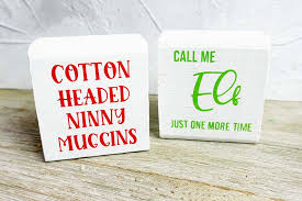 Download Diy Wood Block Christmas Decor Inspired By Elf With Free Svg File For Cricut Sunny Day Family