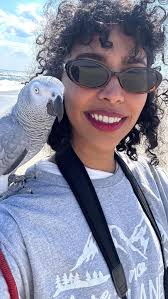 They call her Amber Bird. If your bird announces that they're about to  poop, and poops anywhere, are they toilet trained? Asking for a friend 💩  Follow @zoya_chicken for more poopy situations