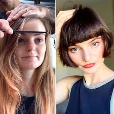 Hair makeover before and after. Mind Blowing Hair Transformation Before After Photos Gallery Long To Short Hair Hair Transformation Hair Makeover