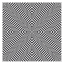 Op Art Stepped Lines Op Art Art Optical Art Design