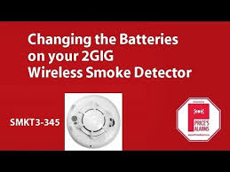 Steps to reset smoke detector: 2gig Smkt3 345 Smoke Detector Battery Replacement Youtube