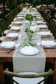 Do It Yourself Wedding Table Centerpiece Ideas Diy Cake Decoration Pinterest Simple Rec Rectangle Wedding Tables Simple Wedding Reception Simple Table Settings