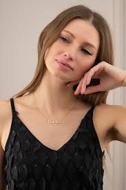 18K Gold Plated Name Necklace, Custom Name Necklace, Personalized Name  Necklace, Birthday Gift for Her, Christmas Gift, Gift for Mom