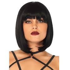 Hosszú bob barna paróka természetes megjelenésű frufruval