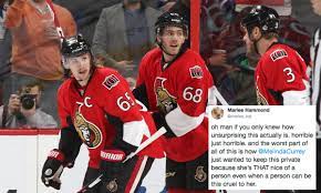 Ottawa senators 39 erik karlsson 39 s wife alleges harassment by teammate 39 s fiancee. Sporting News Canada On Twitter Mike Hoffman Has Denied Allegations Of Harassment Against His Fiancee Made By Erik Karlsson S Wife Melinda Andrew Hammond S Wife Marlee Called This Story Unsurprising Https T Co Sqsrdjcw4b Https T Co Xoxhahwaq3
