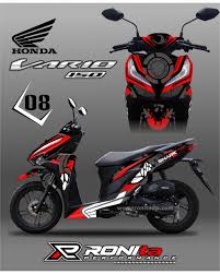 Image Modifikasi Sticker Honda Vario 150 Custom Sticker 2019 Di 2020 Stiker