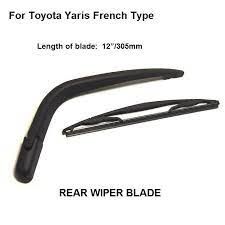 305mm For Toyota Yaris France Type Rear Wiper Arm With Blade Complete Set New 1999 2005 Yaris Wiper Blades Toyota