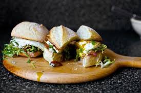 Fried Egg Sandwich With Bacon And Blue Cheese Fried Egg Sandwich Sandwiches Egg Sandwiches