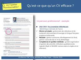 Le Parcours Professionnel Exemple 2012 2014 Documentaliste Bibliothecaire Bibliotheque Nationale De France Mission Job Inbox Screenshot