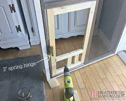 Diy Pet Door In A Screen Door Diy Screen Door Pet Screen Door Diy Doggie Door