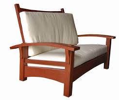 Bow Arm Sofa Red Meranti Wood Hand Crafted Furniture Outdoor Chairs Furniture