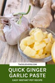 Quick Ginger Garlic Paste Better Than Store Bought Pastes In 2020 Easy Instant Pot Recipes Ginger Paste Recipe Ginger Recipes