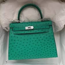 Whatever you're shopping for, we've got it. 28cm Hermes 6w Menthe Green Ostrich Leather Sellier Kelly Bag Women S Tote