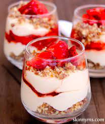 Skinny Mini Desserts Strawberry Cheesecake Recipe Desserts Dessert Recipes Food