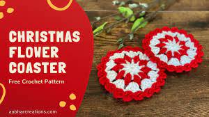Light, black trousers with elasticated waist and cuffs. Free Crochet Pattern Christmas Flower Coasters Aabhar Creations