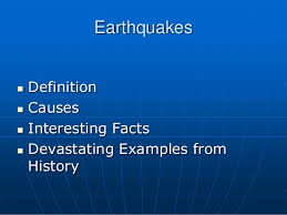 The definition of construct means to build or assemble. Earthquakes 2