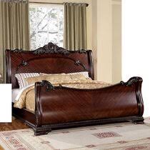 Check spelling or type a new query. Dark Cherry Wood Sleigh Bed Wayfair