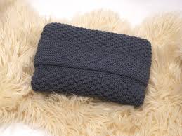 Voir plus d'idées sur le thème couverture laine, tricot et crochet, couverture au crochet. Couverture Epaisse Anthracite Bebe Tricotee Main Laine Merinos