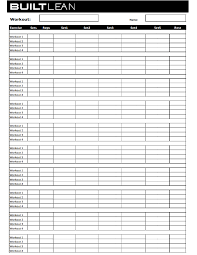 Gym Workout Log Template In Latex Tex Latex Stack Exchange