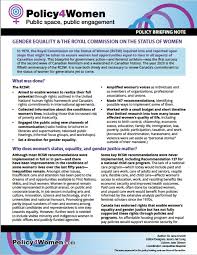 Gender Equality & The Royal Commission