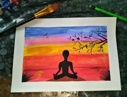« watercolor painting art by asistaru manna. Aditi Singh Rajput On Twitter Happy International Yoga Day Y All Just Thought Of Painting Today I Hope Everyone S Healthy And Safe Yogaday Yogaforall Yogaday2020 Https T Co Odbwhoqpa5
