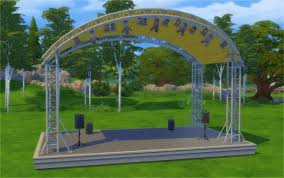 Veranka Park Stage Speakers Sims 4 Downloads Sims 4 Sims Sims 4 Custom Content