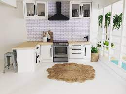 2020 popular 1 trends in toys & hobbies, home & garden, sports & entertainment, mother & kids with dollhouse furniture kitchen set and 1. Miniature Dollhouse Kitchen 1 12 Scale Modern Dollhouse Ideas Malibu Dollhouse Kit Dollhouse Kitchen Furniture Dollhouse Kitchen Modern Dollhouse Furniture