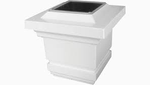 Maybe you would like to learn more about one of these? Classy 4x4 And 5x5 White Solar Post Caps By Classy Caps Deckaccent Com