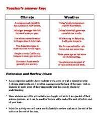 Weather Vs Climate Worksheet Google Search Weather Vs Climate Worksheets Climates