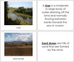 Aquatic Land Features Book Set 1 Montessori Geography Book Set Geography