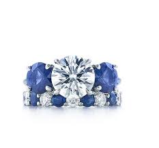Tiffany Co Three Stone With Sapphire Side Stones Three Stone Engagement Rings Sapphire Side Stones Three Stone Engagement Rings Round