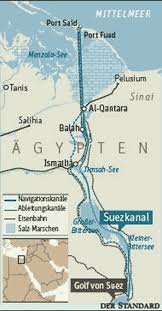 Der suezkanal beginnt im mittelmeer bei der hafenstadt port said und endet im roten meer bei der stadt die arbeiten am suezkanal dauerten fast 10 jahre, vom 25. Suezkanal Rekordjagd Durch Die Wuste Agypten Derstandard At International