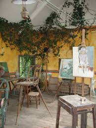 Monet S Private Studio Interior Giverny France Wow Major Studio Envy And I Wouldn T Mind The Garden Either Tho Monet Art Artistic Space Art Studios