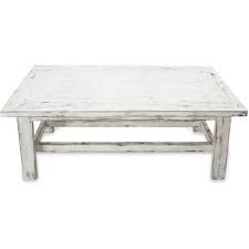 Novica Handcrafted Rustic White Wood Coffee Table White Rustic Coffee Table Wood Coffee Table Rustic Rustic Coffee Tables
