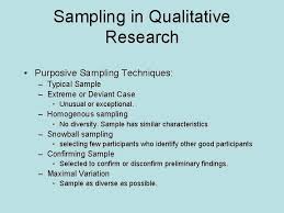 These include purposive samples, snowball samples, quota samples, and convenience samples. Part 3 Qualitative Research I Think Metaphorically Of