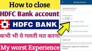 Full name of the account holder How To Close Hdfc Bank Account I Negative Balance In Hdfc Bank I My Worst Experience With Hdfc Youtube