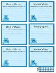 Free Printable Words Of Wisdom Game For Baby Shower Baby Shower Advice Cards Irish Baby Shower Baby Shower Advice