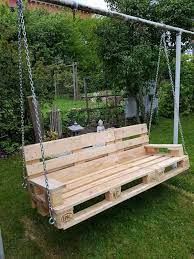 30 Awesome Diy Wooden Pallet Swing Chair Ideas Swing Chair Garden Garden Furniture Design Pallet Garden Furniture