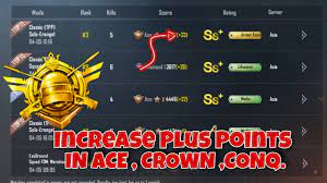 How To Increase Plus Points In Crown And Ace Tier Solo Push Season 12 In Pubg Mobile Youtube