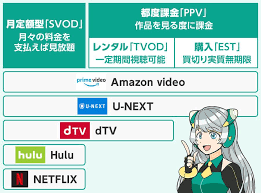 動画配信サービスの料金体系は2種類 svod ppv 動画 映画 ドラマ